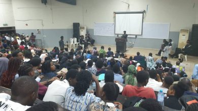 A shot of the venue, Social Sciences Lecture Theatre, UI, after the event