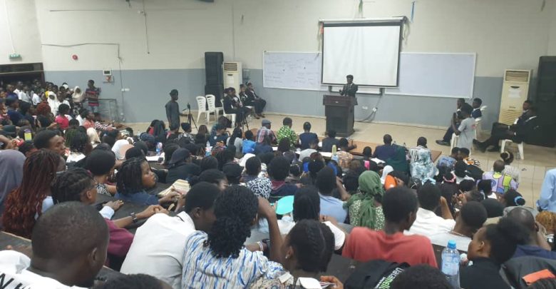 A shot of the venue, Social Sciences Lecture Theatre, UI, after the event